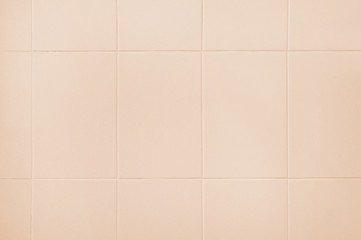 Old pink tile wall background texture - 311203685