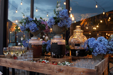 Georgian wines and national sweets.