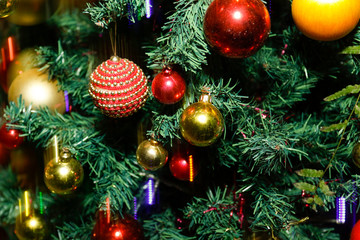 Obraz na płótnie Canvas christmas and new year holidays background