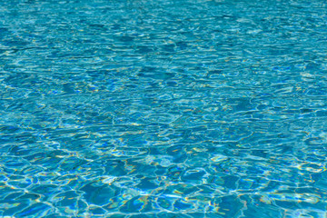 Background of the turquoise water in swimming pool