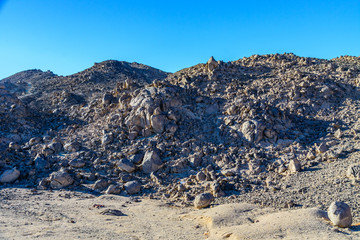 Mountains in Arabian desert not far from the Hurghada city, Egypt