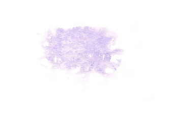 Naklejka premium Purple watercolor strokes on white background.Abstraction paints.