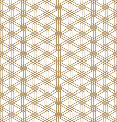 Seamless geometric pattern inspired by Japanese woodworking style Kumiko zaiku.