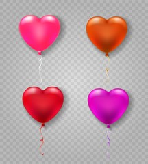 Heart shape balloons