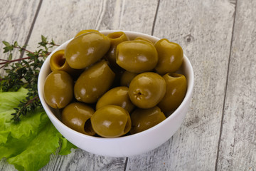 Big green olives