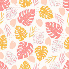 Tropical seamless pattern.