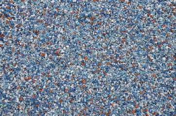 Backgrounds and textures. Park paths are lined with multi-colored small pebbles.