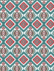 Textured, African/aztec/native American tribal style inspired, Rhombus shape pattern design for cotton/silk fabric print. 