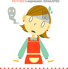 お母さん　疲労