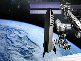 arrivée en orbite terrestre vers la station spatiale internationale © Dayan