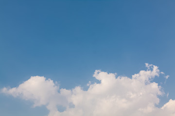 blue sky with white clouds