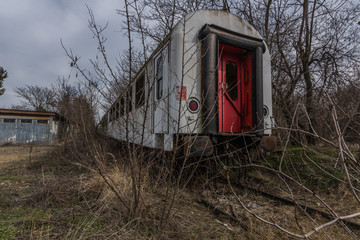 alter waggon am abstellgleis