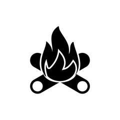 Bonfire icon trendy design template