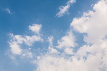 blue sky with white clouds
