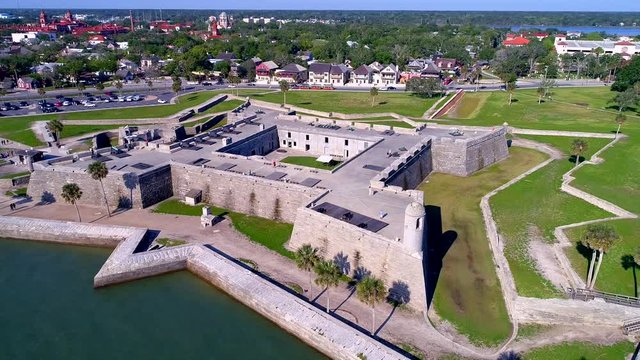 OldFortHistoricLandmarkAerial4K