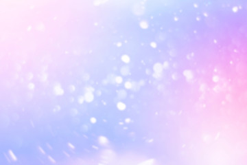 Bokeh soft blue and soft pink abstract background