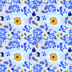 seamless pattern with flowers