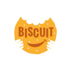 Biscuit Logo Design. Label, badge, emblem. Vector illustration