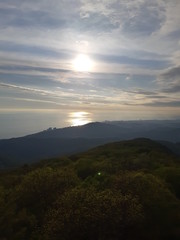 sunset in the mountains