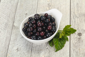Fresh ripe sweet black currant