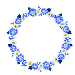 frame made of flowers