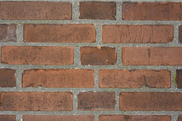 old red brick wall background