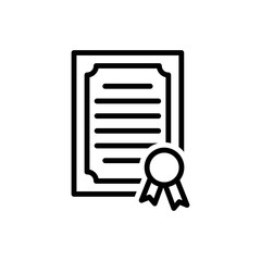 Award icon : certificate design trendy