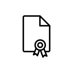 Award icon : certificate design trendy