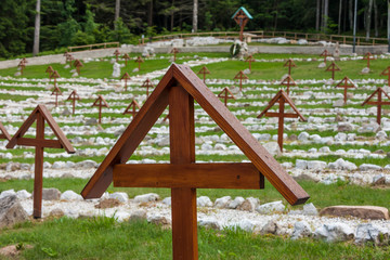 The Austro-Hungarian cemetery of Crosati / Tonezza del Cimone in Italy