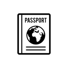 Passport book icon design trendy