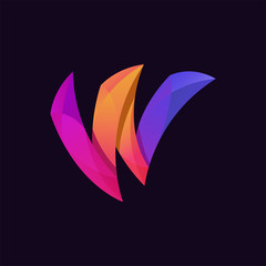 Letter W Logo template modern