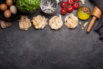 Homemade pasta making