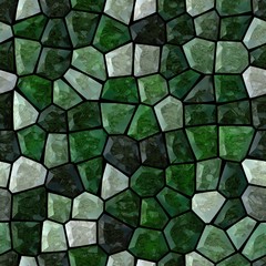 surface floor marble mosaic pattern seamless square background with black grout - emerald green color