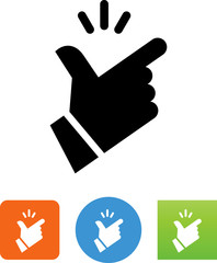 Fingers Snapping Hand Gesture Vector Icon