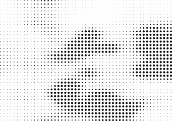 Abstract halftone dotted background. Futuristic grunge pattern, dot and circles.  Vector modern optical pop art texture for posters, sites, business cards, cover, postcards, labels, stickers layout.