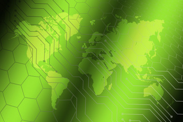 Obraz premium abstract, green, wave, wallpaper, design, illustration, light, pattern, line, blue, graphic, backdrop, lines, waves, art, texture, curve, artistic, motion, white, digital, flow, color, futuristic