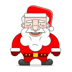 Santa Claus Illustration Suitable For Greeting Card, Poster Or T-shirt Printing.