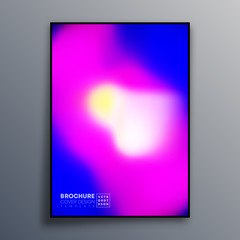 Abstract poster design with colorful gradient texture for wallpaper, flyer, poster, brochure cover, typography or other printing products. Vector illustration