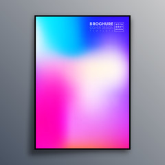 Abstract poster design with colorful gradient texture for wallpaper, flyer, poster, brochure cover, typography or other printing products. Vector illustration