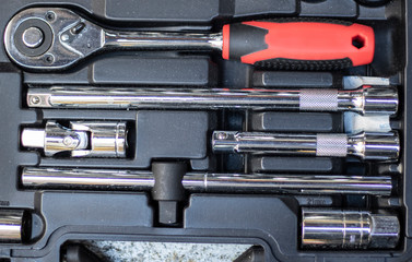 Bite set in a black box. Photo was taken in front of the store.