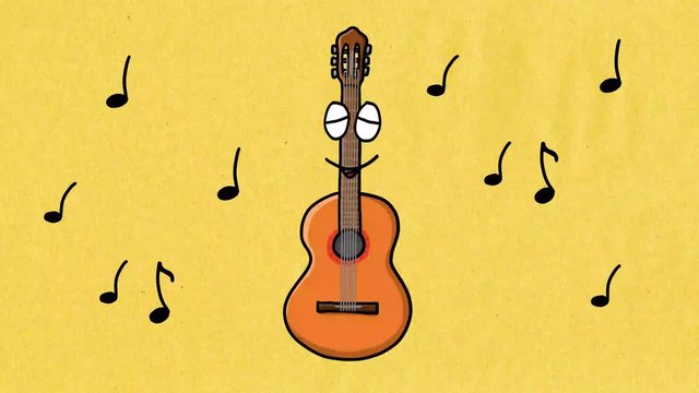 Gitarre Cartoon Animation