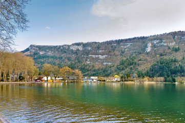 Fototapeta premium Nantua Lake, France