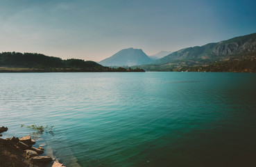 lake in mountains