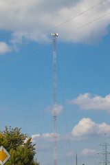 Cellular repeater, mast for broadcasting wireless communication and the Internet