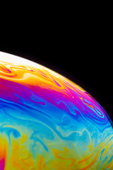 soap bubble close up