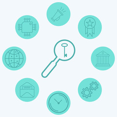 Search password vector icon sign symbol