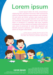 Fototapeta na wymiar Education and learning,Education concept with Family background