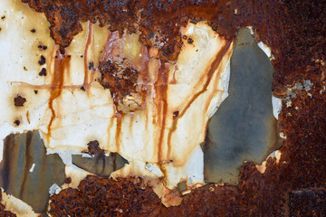 Rusty iron plate
