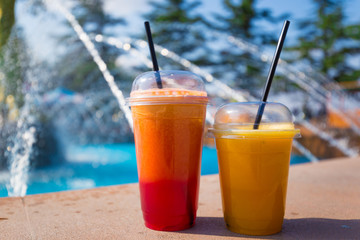 Georgia. Pomegranate and orange juice