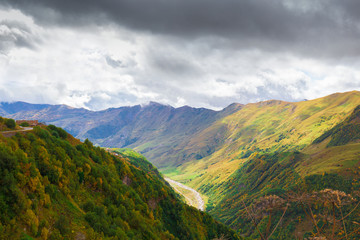 Georgia. Mountains autumn